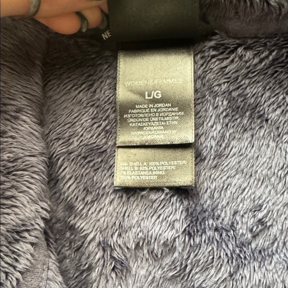 The North Face women’s size large dark silvery navy blue Fleece Jacket - Picture 5 of 8
